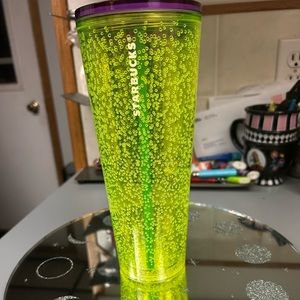 Neon Green Bubbes Starbucks Tumbler